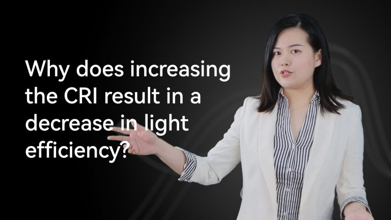 how does cri affect light efficiency